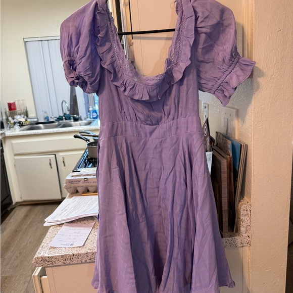 Purple Ruffled Dress - Picture 2 of 2